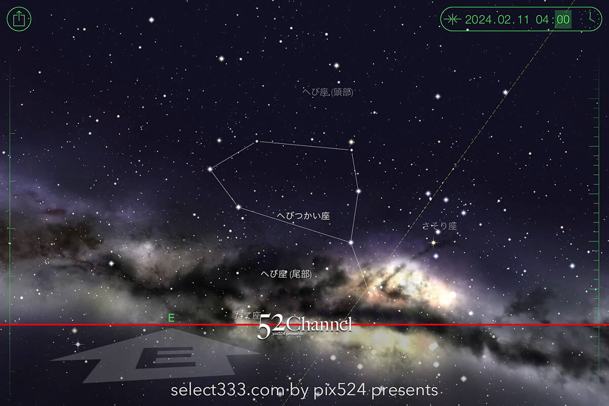 2024年2月の天の川の方角と位置は？銀河の撮影観測候補日時は？冬の天の川の見え方