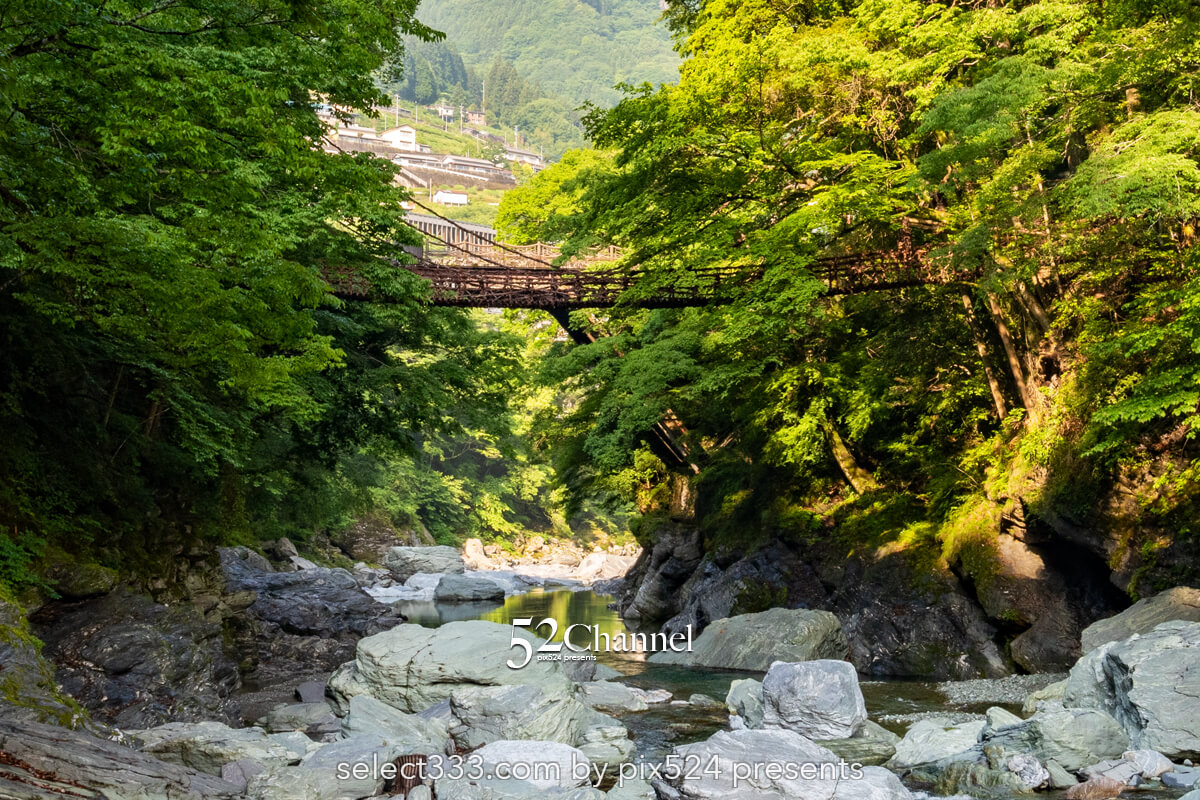 祖谷のかずら橋：日本三奇橋の上から眺める渓谷美の撮影スポット！非日常の撮影ポイント