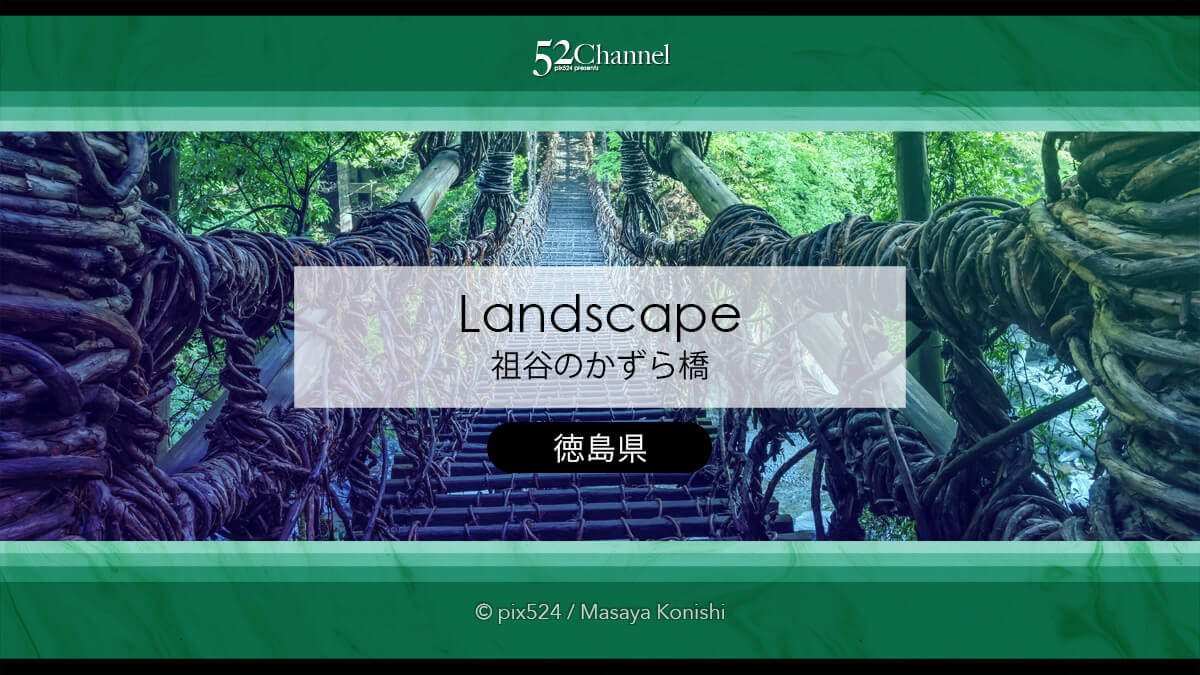 祖谷のかずら橋：日本三奇橋の上から眺める渓谷美の撮影スポット！非日常の撮影ポイント