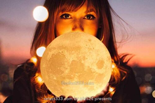 月のランプで萌え写真!インテリア照明や撮影小道具にも最適!ムーンランプ