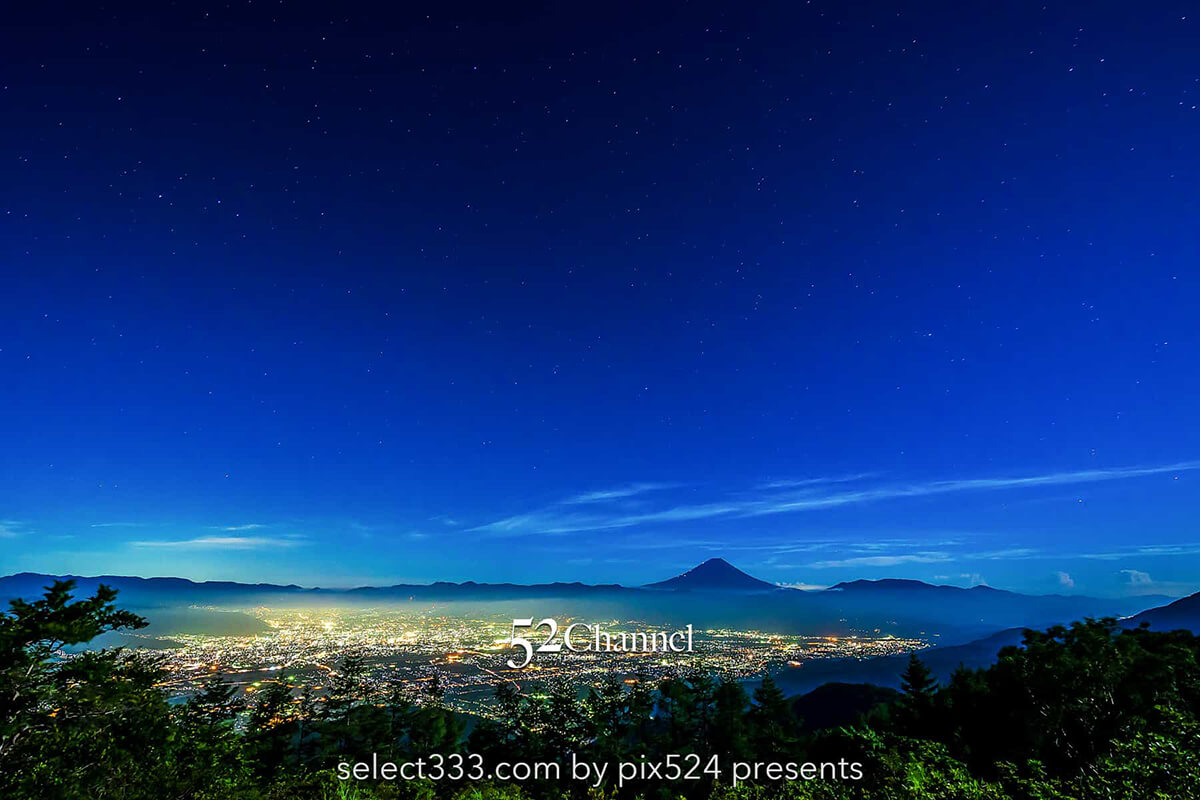 甘利山から見える富士山と雲海!夜景と星空の絶景富士山撮影地!眼下に広がる美しい夜景:writing and Photo by pix524:Masaya Konishi (小西雅哉)写真を楽しむブログ 主宰