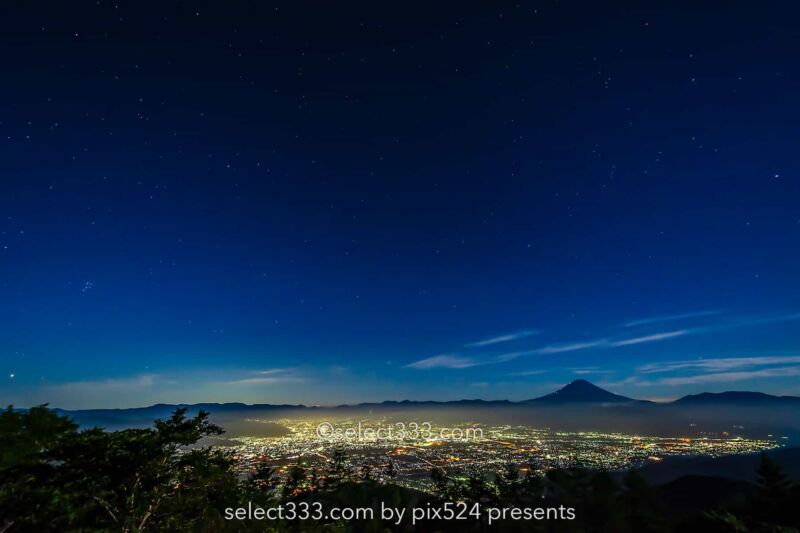 甘利山から見る風景！富士山と雲海・夜景の絶景ビューポイント！山梨県の絶景地