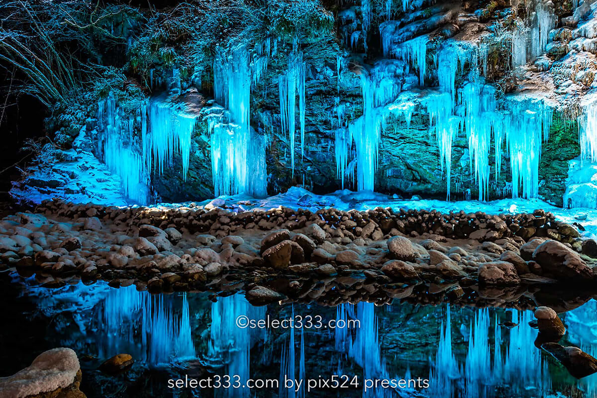 三十槌の氷柱の撮影！奥秩父の美しい冬の景色のライトアップ！アクセス方法と撮影攻略