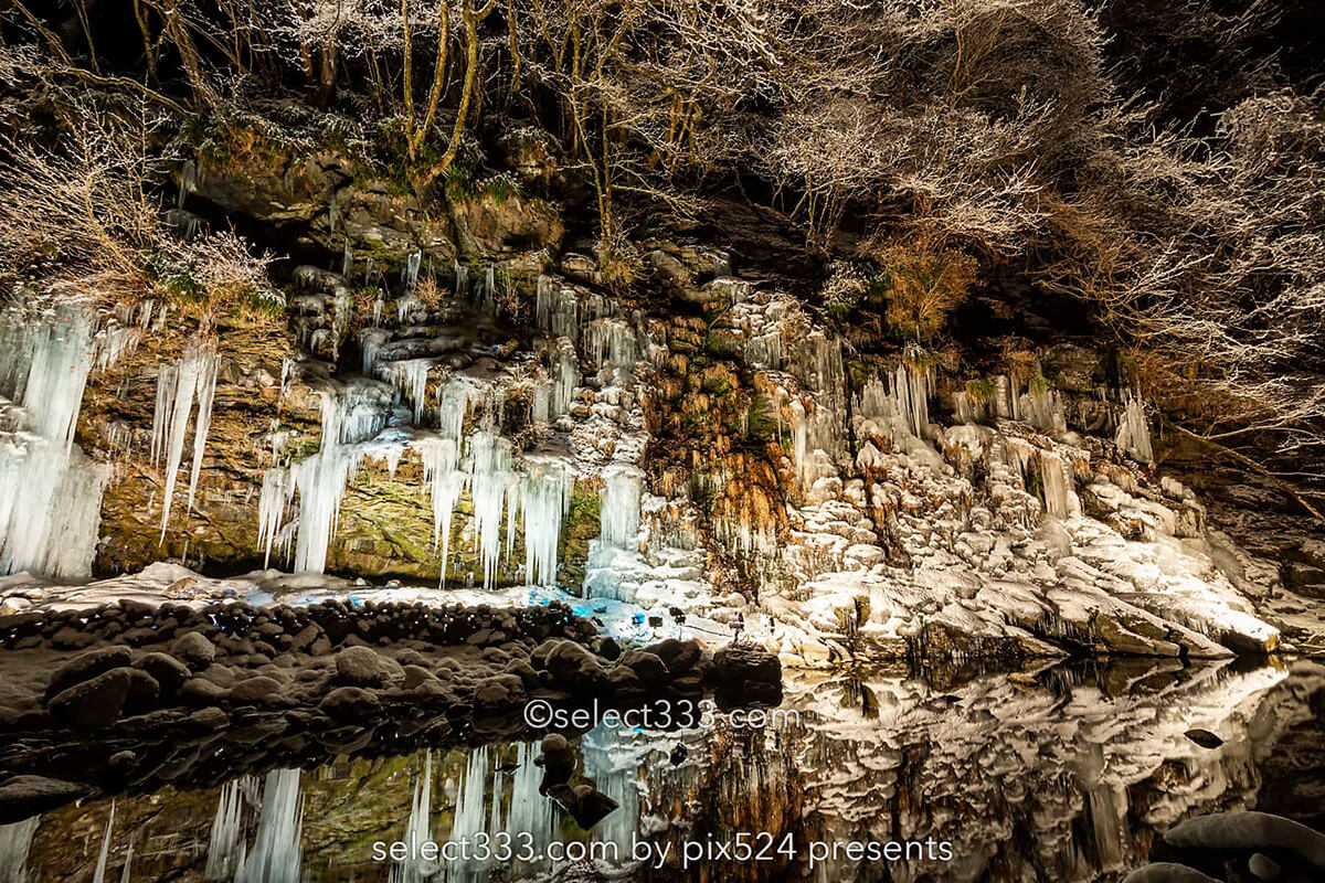 三十槌の氷柱の撮影！奥秩父の美しい冬の景色のライトアップ！アクセス方法と撮影攻略