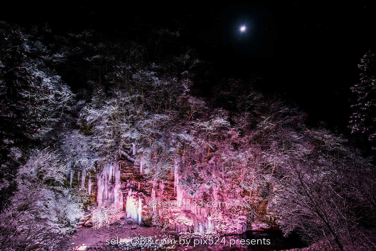 三十槌の氷柱の撮影！奥秩父の美しい冬の景色のライトアップ！アクセス方法と撮影攻略