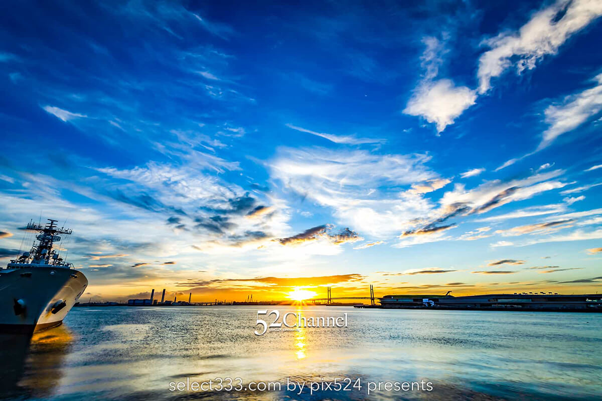 横浜港の朝日撮影！海の薄明から日の出まで美しい横浜の湾岸風景！朝の横浜絶景スポット：writing and Photo by pix524:Masaya Konishi （小西雅哉）写真を楽しむブログ 主宰
