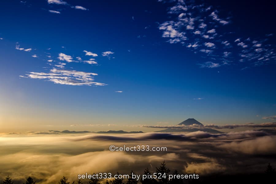 甘利山から見る風景!富士山と雲海・夜景の絶景ビューポイント!山梨県の絶景地甘利山