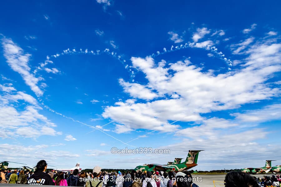 ブルーインパルスの撮影！入間基地航空祭やイベントでの飛行！ブルーインパルス展示撮影