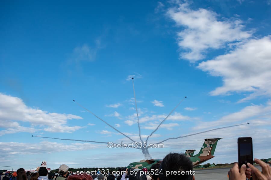 ブルーインパルスの撮影！入間基地航空祭やイベントでの飛行！ブルーインパルス展示撮影