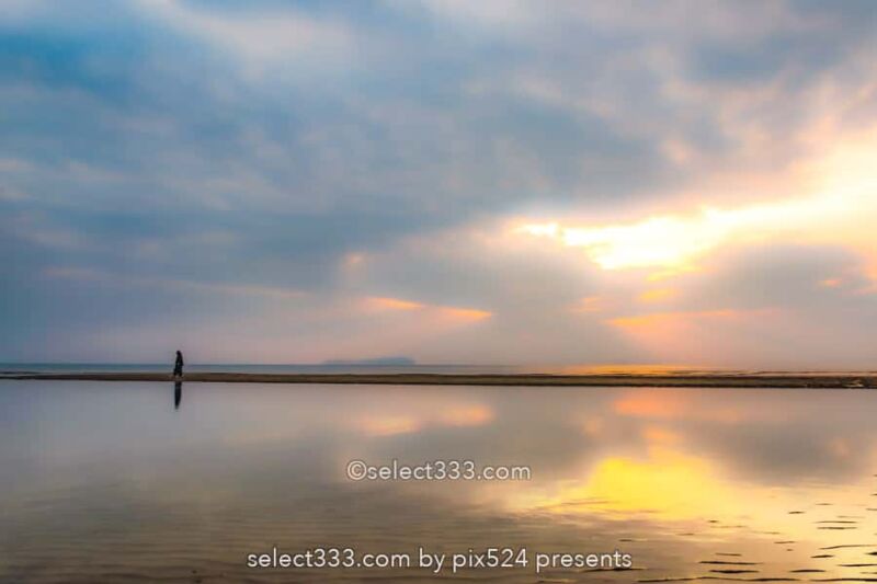 父母ヶ浜のリフレクション撮影！干潮のチェック方法とアクセス！瀬戸内海のウユニ塩湖