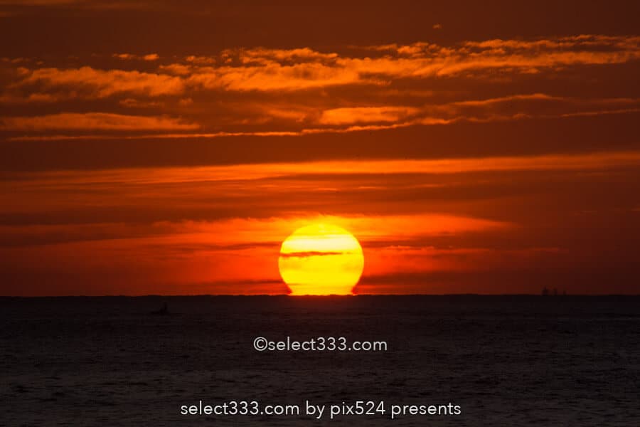 だるま朝日・だるま夕日の撮影!水平線の太陽の蜃気楼いつ見える?関東近郊の撮影地
