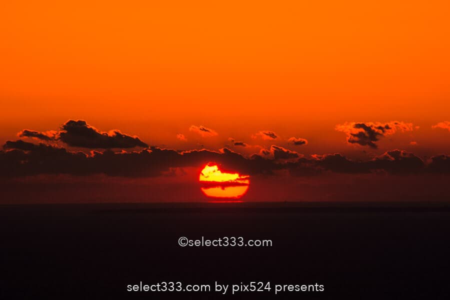 だるま朝日・だるま夕日の撮影!水平線の太陽の蜃気楼いつ見える?関東近郊の撮影地