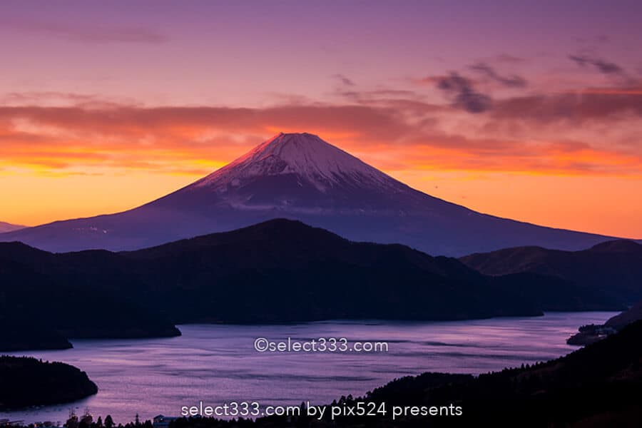 箱根から朝夕の富士山!朝焼け夕焼けに染まる富士山の絶景撮影地!大観山・芦ノ湖・乙女道路