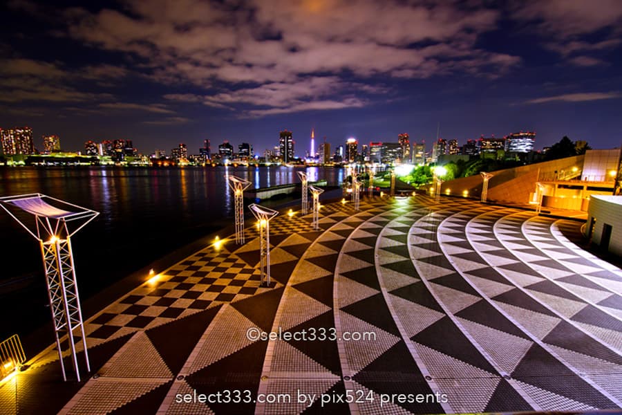 晴海ふ頭公園と客船ターミナルの夜景！変貌する晴海埠頭エリア！東京夜景デートスポット