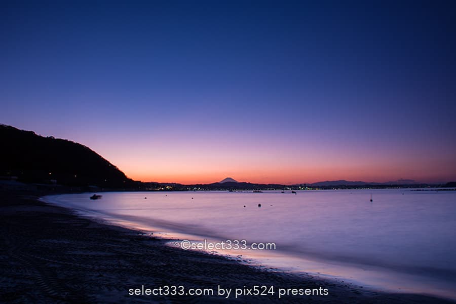 走水海岸の富士山!走水海水浴場からの夕焼けと富士山の絶景!横須賀の富士山撮影地