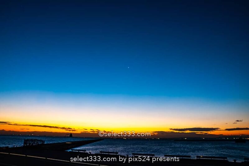 東扇島東公園かわさきの浜の朝日撮影！東京湾岸日の出スポット！アクアラインが見える地
