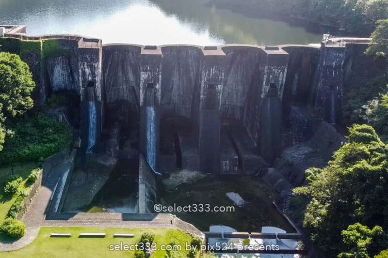 豊稔池堰堤の撮影!香川県のノスタルジアスポット豊稔池ダム風景!観音寺市の撮影地