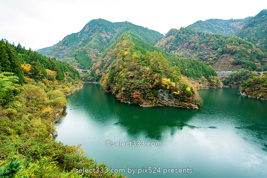 法皇湖と富郷ダムの紅葉撮影!四国中央市秋のドライブスポット!愛媛県の紅葉撮影地