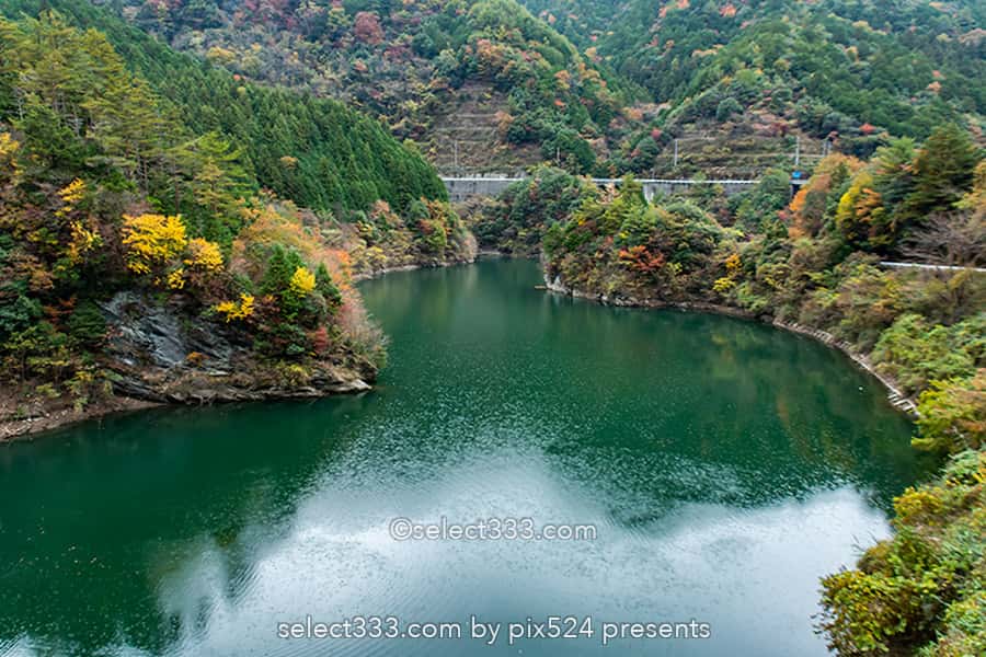 法皇湖と富郷ダムの紅葉撮影!四国中央市秋のドライブスポット!愛媛県の紅葉撮影地