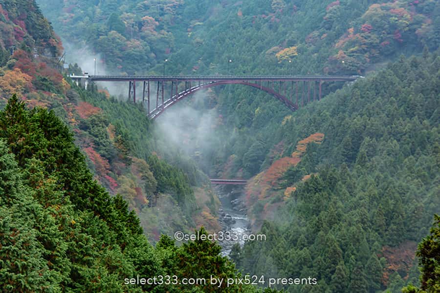 法皇湖と富郷ダムの紅葉撮影!四国中央市秋のドライブスポット!愛媛県の紅葉撮影地