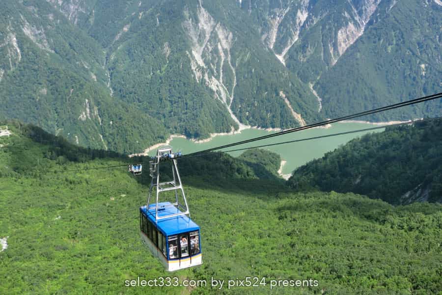 黒部ダムの観光放水!立山黒部アルペンルート観光・撮影旅行に!夏の撮影観光スポット