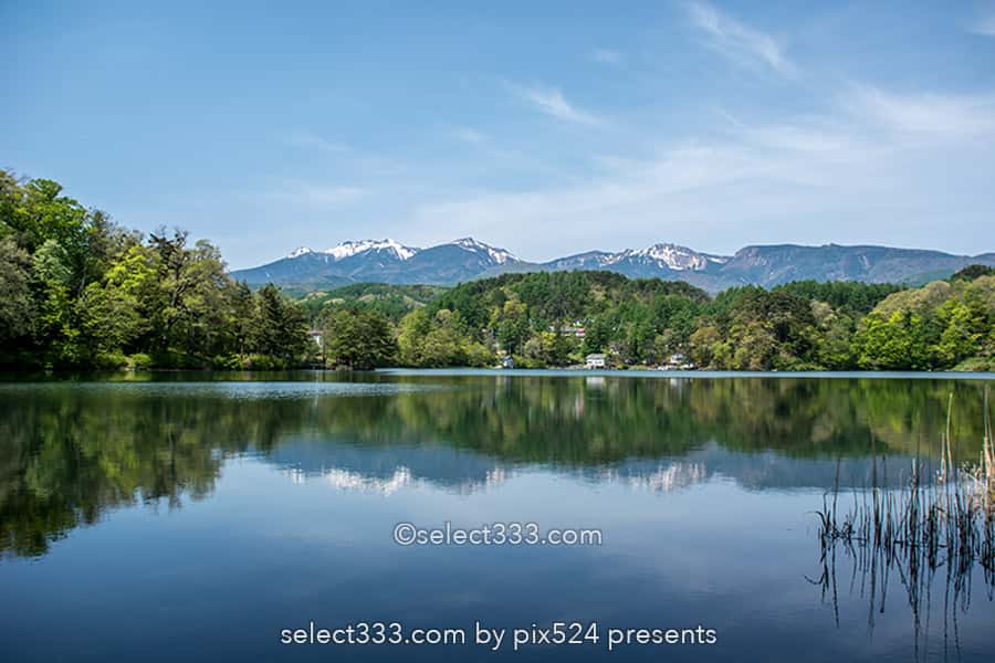 松原湖の湖畔風景!八ヶ岳連峰を臨む湖に北風小僧の寒太郎石碑!清里・佐久の寄り道観光