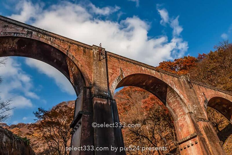 めがね橋（碓氷第三橋梁）の風景！碓氷峠のノスタルジアな撮影地！アプト道をハイキング