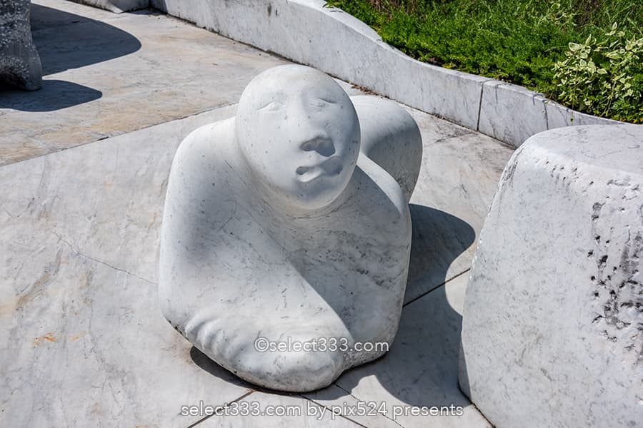 未来心の丘：地中海の雰囲気が味わえる広大な大理石の丘の景色！しまなみ海道の観光地