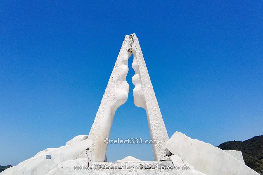 未来心の丘：地中海の雰囲気が味わえる広大な大理石の丘の景色！しまなみ海道の観光地