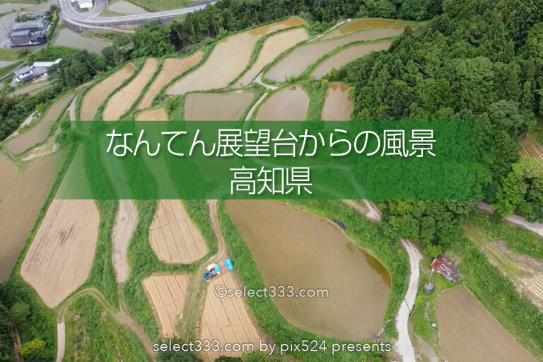 【なんてん展望台】土佐町の美しい棚田は里山の原風景が残る地！棚田をドローン撮影
