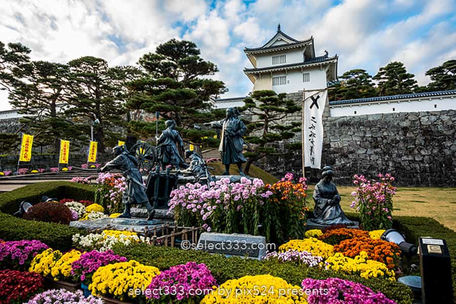二本松城の紅葉撮影！福島県の名城霞ヶ城公園の紅葉の見頃風景！福島県の秋の景色