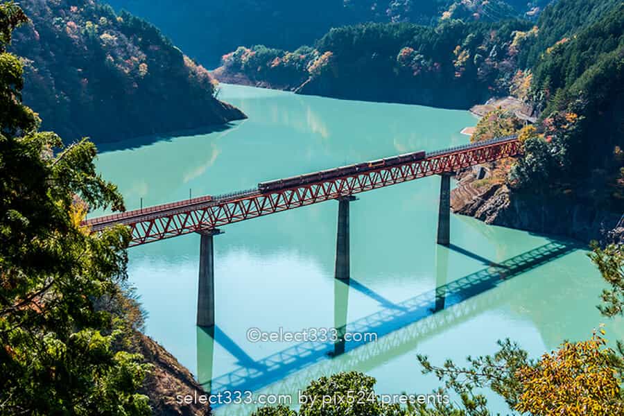 奥大井湖上駅とレインボーブリッジの撮影!大井川鐵道井川線!映える湖上の鉄橋と列車