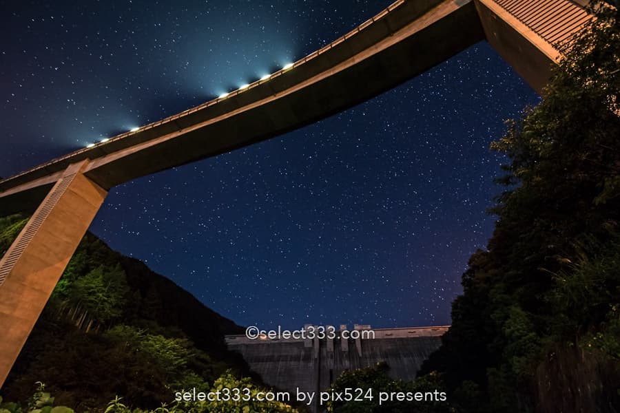 雷電廿六木橋と星空の撮影！秩父の山奥のループ橋と滝沢ダム！埼玉県の星空撮影地