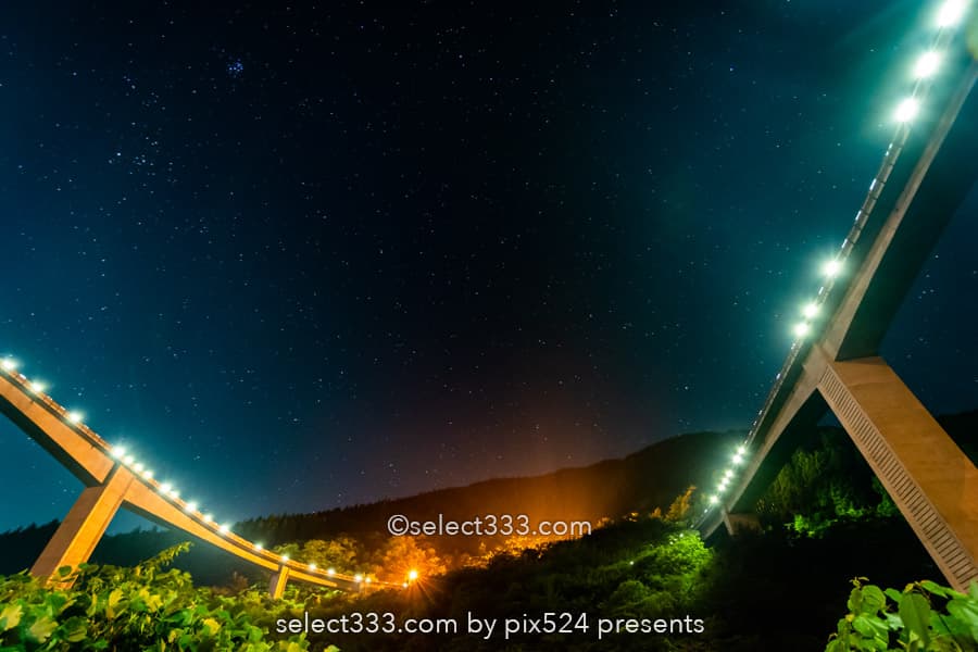雷電廿六木橋と星空の撮影！秩父の山奥のループ橋と滝沢ダム！埼玉県の星空撮影地