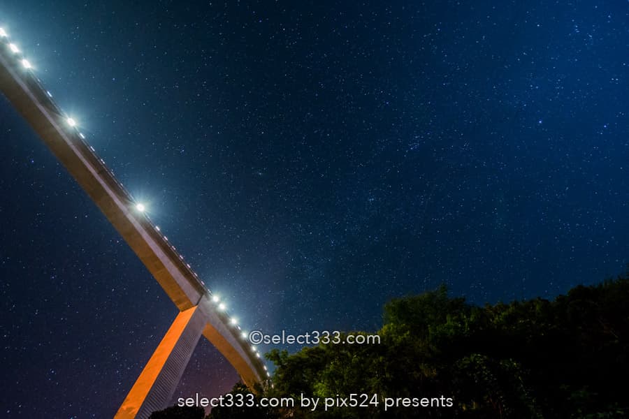 雷電廿六木橋と星空の撮影！秩父の山奥のループ橋と滝沢ダム！埼玉県の星空撮影地