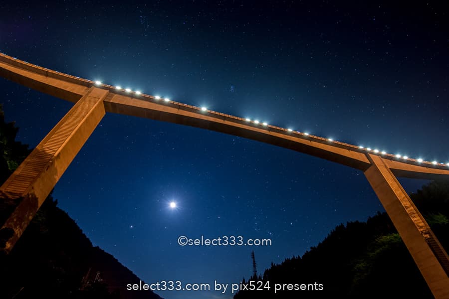 雷電廿六木橋と星空の撮影！秩父の山奥のループ橋と滝沢ダム！埼玉県の星空撮影地