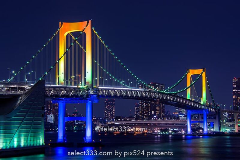 レインボーブリッジの撮影！東京湾岸ビューベストポジション！東京ランドマーク