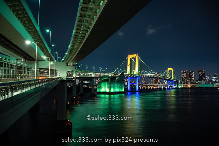 レインボーブリッジの撮影！東京湾岸ビューベストポジション！東京ランドマーク