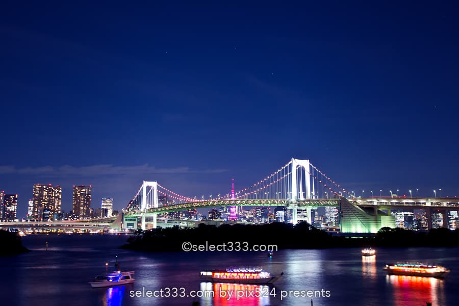 レインボーブリッジの撮影！東京湾岸ビューベストポジション！東京ランドマーク