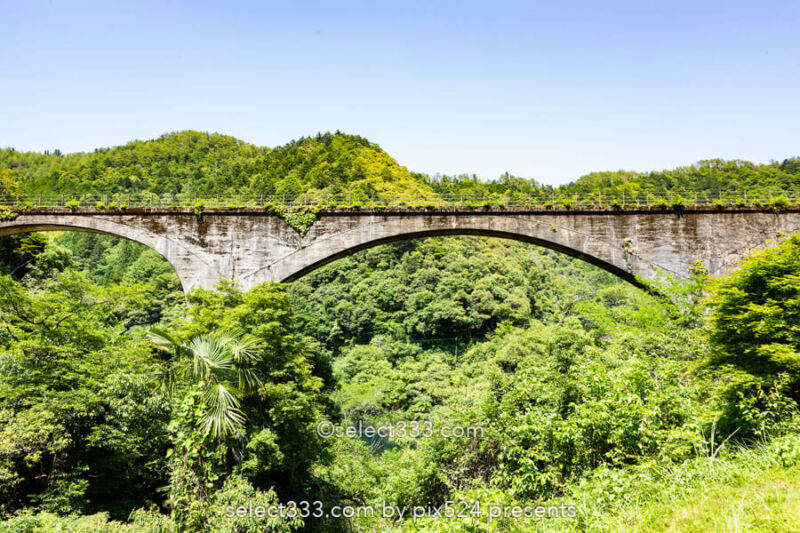 下津井めがね橋（佐川橋）森林軌道の橋はノスタルジアを誘う風景！高知県のレトロな架橋