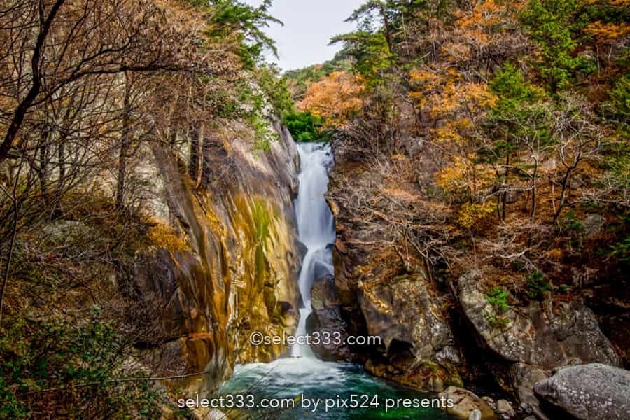 昇仙峡の奇岩と仙娥滝の撮影！紅葉の見頃に見る甲府の渓谷風景！秩父多摩甲斐国立公園