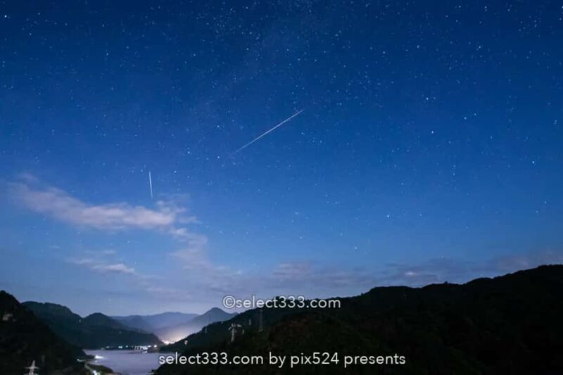 田子倉ダム・只見湖の流星群と天の川！星の観測・撮影ベスポジ！福島県の天の川撮影地