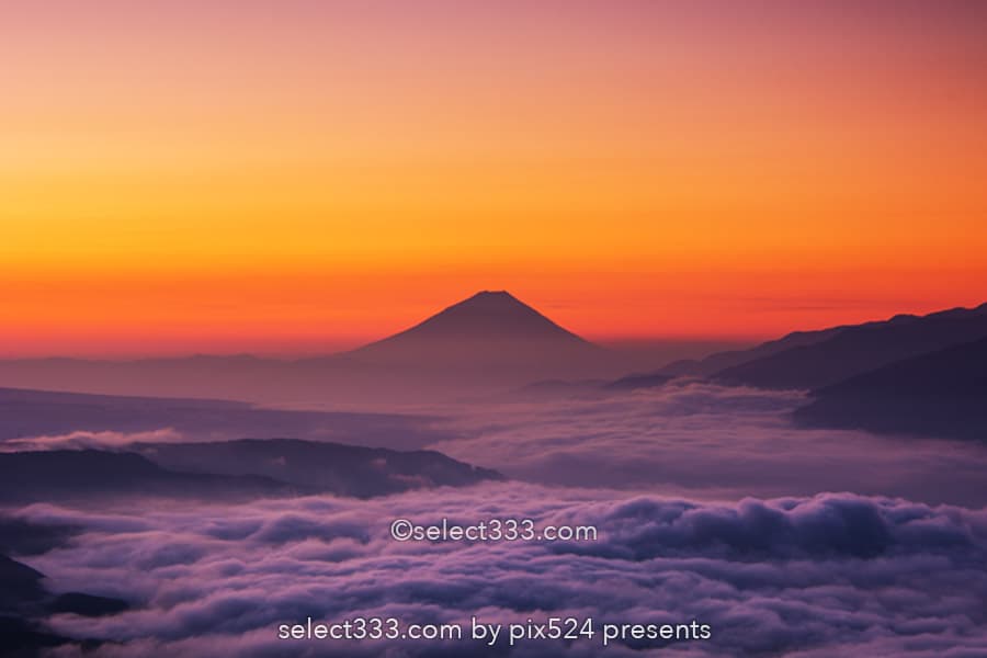 高ボッチ高原から見る富士山と諏訪湖!雲海と夜景の風景撮影!雲海に浮かぶ富士山撮影地