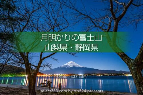 夜の富士山の撮影！月明かりで映える富士山！月夜の風景撮影！富士山の撮影地