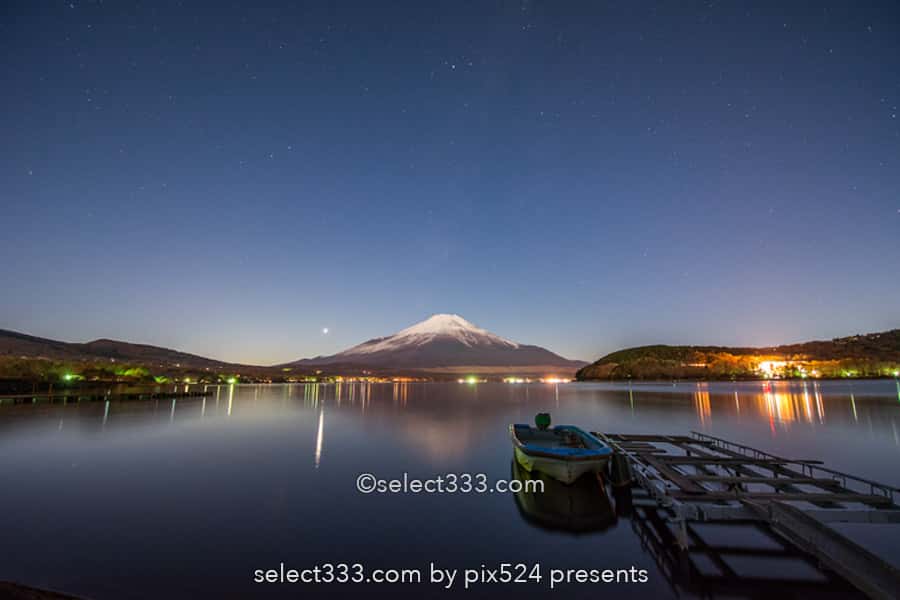 夜の富士山の撮影!月明かりで映える富士山!月夜の風景撮影!富士山の撮影地