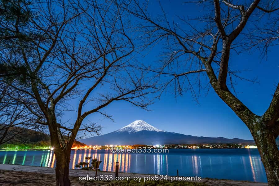夜の富士山の撮影!月明かりで映える富士山!月夜の風景撮影!富士山の撮影地