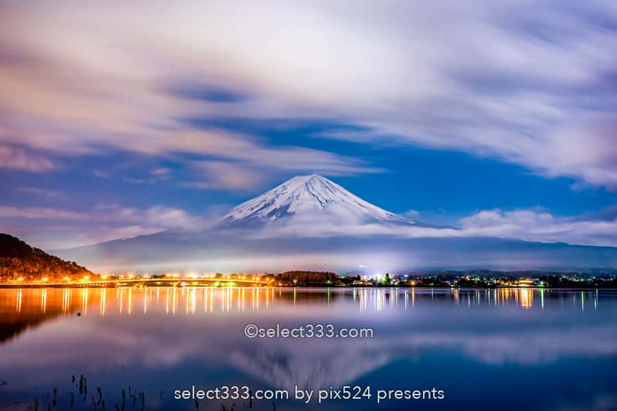 夜の富士山の撮影!月明かりで映える富士山!月夜の風景撮影!富士山の撮影地