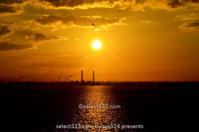 海ほたるPAから撮る朝日・夕日・夜の風景!東京湾アクアライン!千葉県と東京の風景