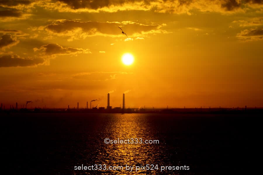 海ほたるPAから撮る朝日・夕日・夜の風景!東京湾アクアライン!千葉県と東京の風景