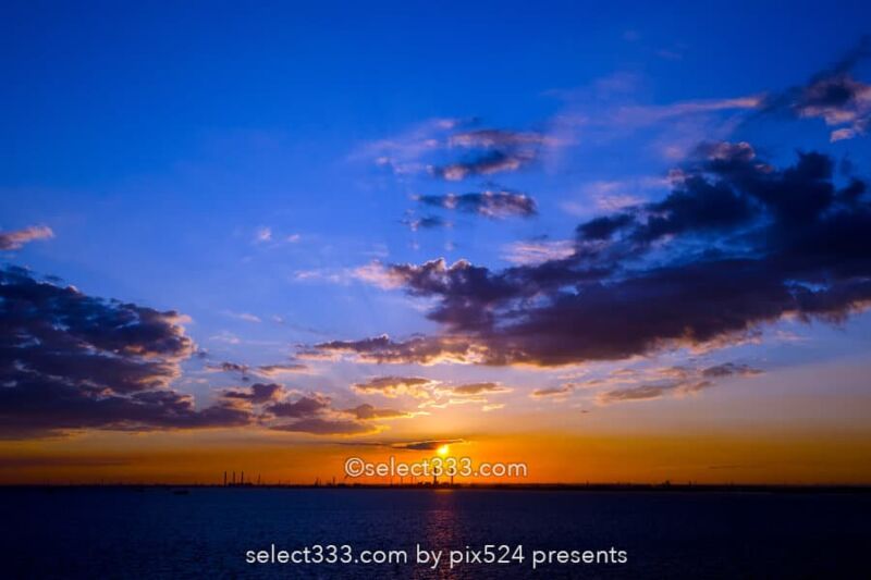 海ほたるPAから撮る朝日・夕日・夜の風景!東京湾アクアライン!千葉県と東京の風景